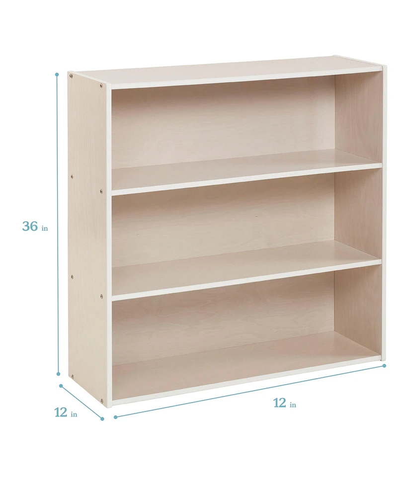 ECR4Kids Streamline 3-Shelf Storage Cabinet, 36in, Natural, 1