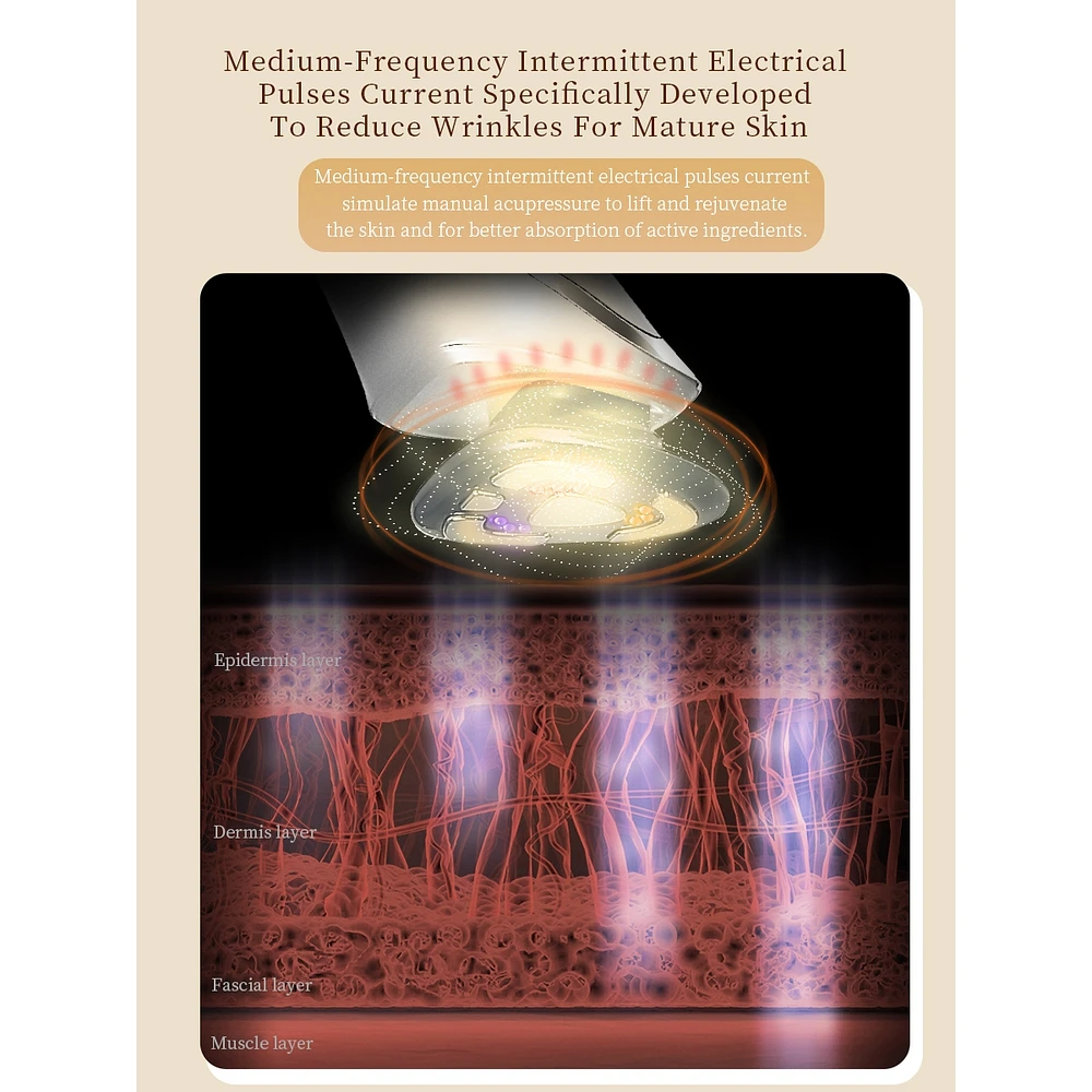 Prospera Rf 5 In 1 Ems Micro Current Led Light Beauty Device