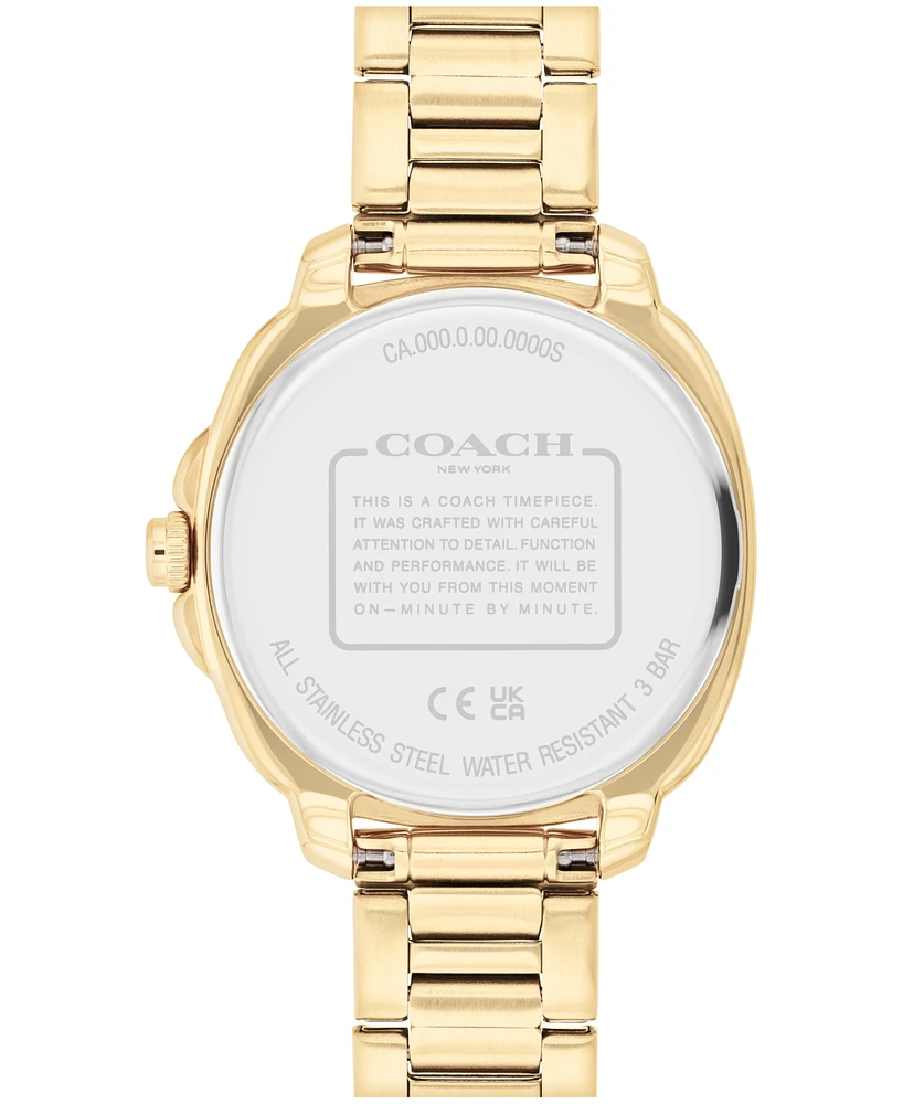 Coach Women's Kitt Gold-Tone Stainless Steel Bracelet Watch 34mm