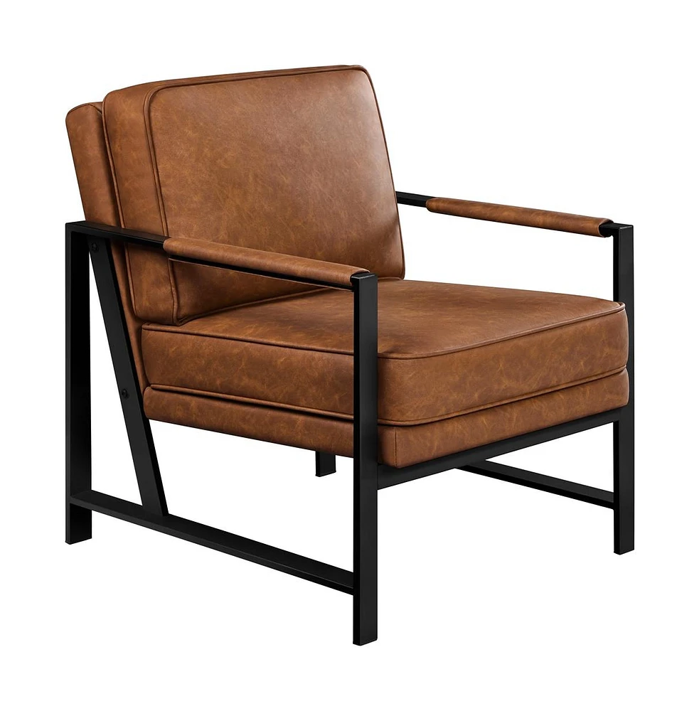 Yaheetech Retro Upholstered Lounge Chair Accent