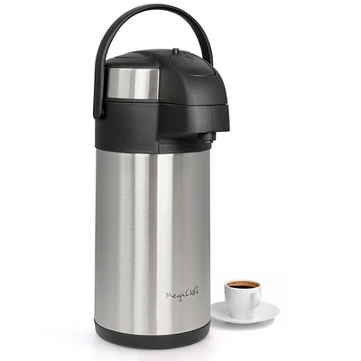 MegaChef Quart Stainless Steel Vacuum Body Pump Cap Air Pot