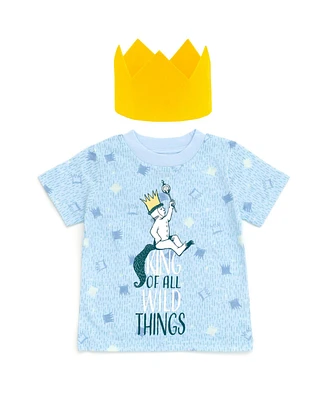 Where The Wild Things Are Toddler Boys Warner Bros. Max Cosplay T-Shirt and Crown