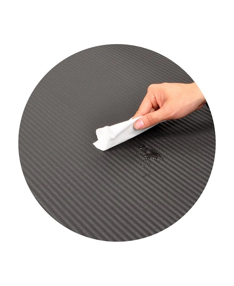 BalanceFrom Fitness GoYoga 71x24in Anti Tear Exercise Yoga Mat with Strap, Black