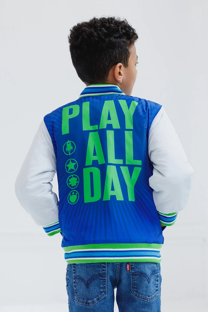 Toy Story Little Boys Cars Zip Up Varsity Bomber Jacket