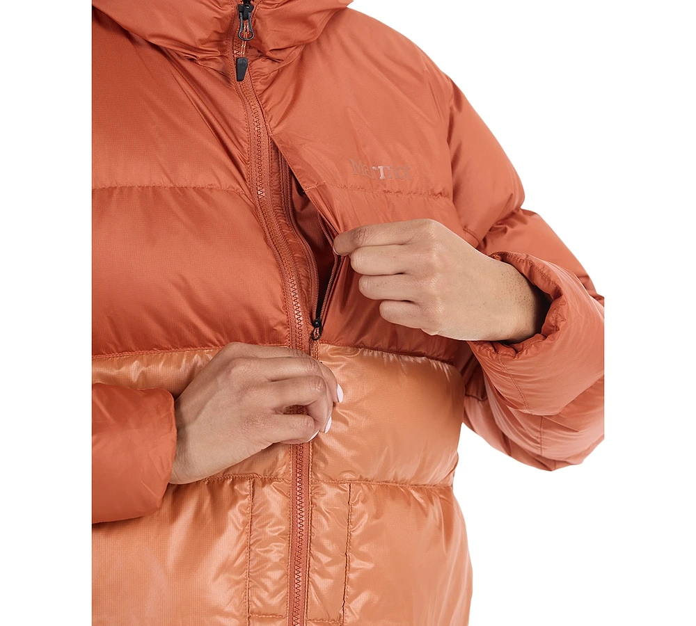 Marmot Women's Guides Hooded Zip-Front Down Coat