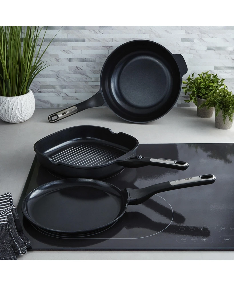 BergHOFF Leo Phantom 3pc Nonstick Ceramic Specialty Cookware Set, Recycled