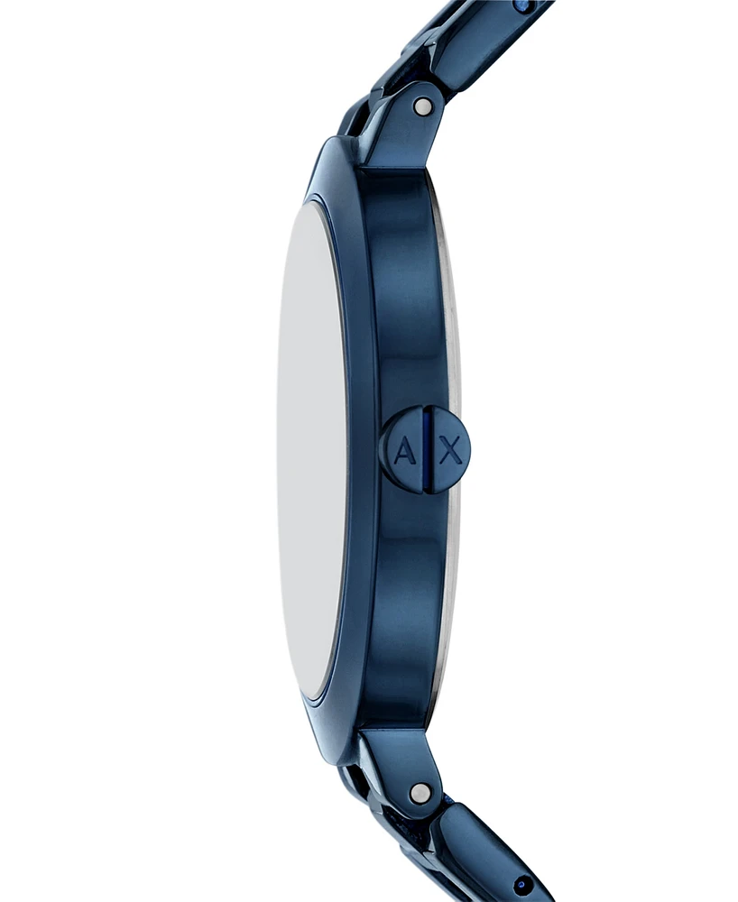 A|X Armani Exchange Women's Quartz Two-Hand Blue Stainless Steel Watch 36mm