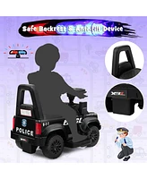 2-in-1 6V Kids Ride On Car Toddler Push w/ Megaphone & Siren