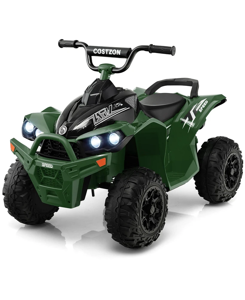12V Battery Powered Kids Ride On Atv Electric 4-Wheeler Quad Car with MP3 & Ligh