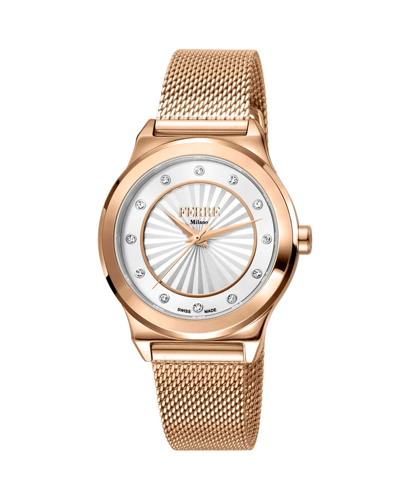 Ferre Milano Women's Classic White Dial Watch - FM1L125M0261