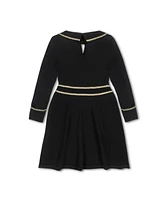 Hope & Henry Big Girls Long Sleeve Ruffle Collar Sweater Dress