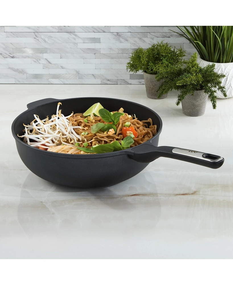 BergHOFF Leo Phantom Nonstick Ceramic 12" Wok Pan 5.3qt., Recycled