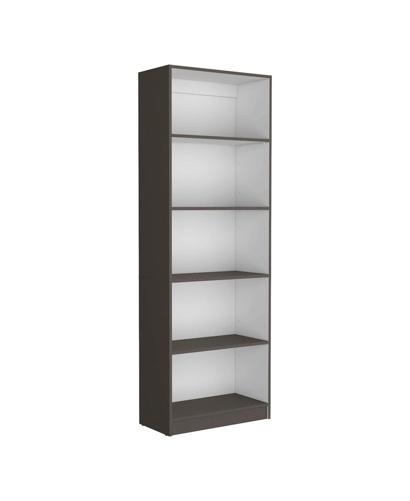 Vinton 4-Tier Bookcase with Modern Storage for Books and Decor