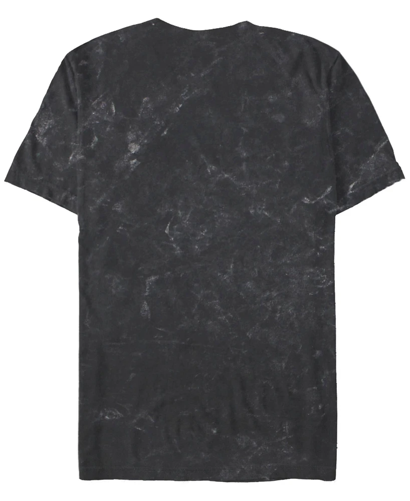 Fifth Sun Men's Deadpool 4 Panel 2 Tone Short Sleeve Mineral Wash Tee