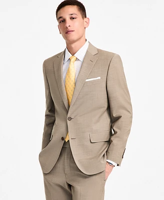 B by Brooks Brothers Men's Wool-Blend Stretch Classic-Fit Suit Separates Jacket