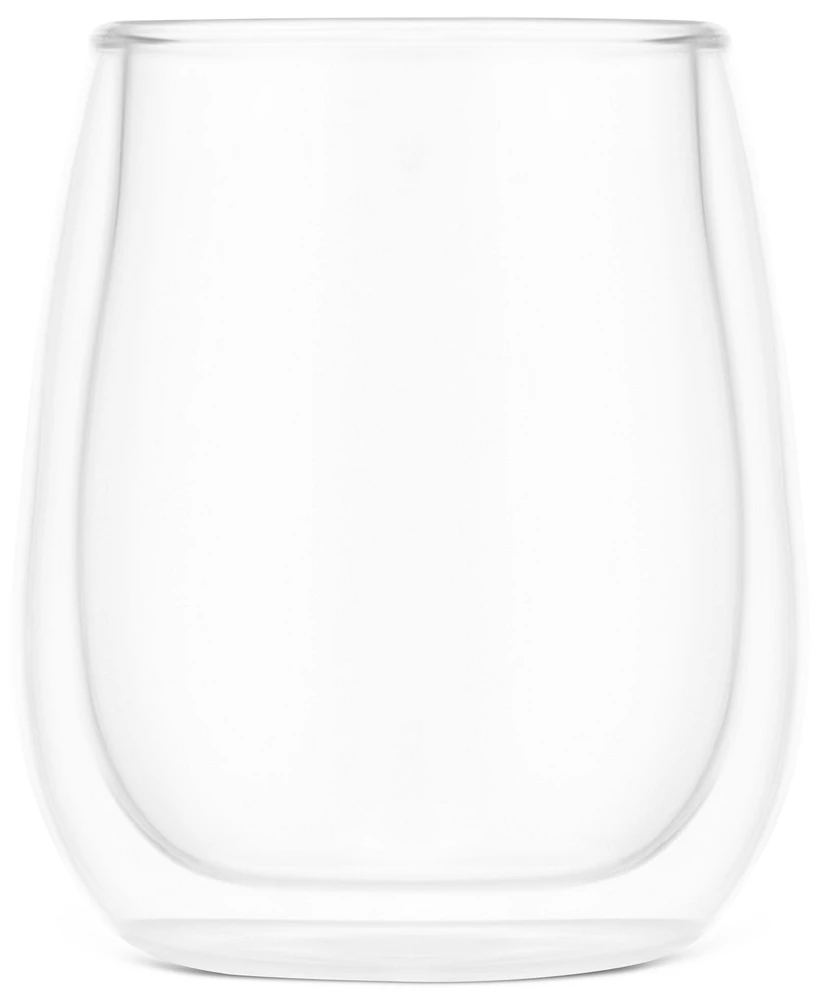Bodum Skal Double-Walled White Wine Glasses, Set of 2