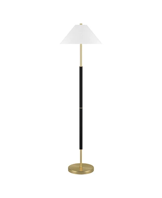 Hudson & Canal 18" Metal Simona 2-Light Floor Lamp