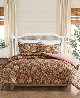 Laura Ashley Bloomsbury Reversible 3-Pc. Comforter Set