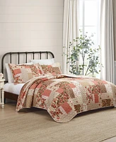 Laura Ashley Harrietta Patchwork Reversible 2-Pc. Quilt Set, Twin
