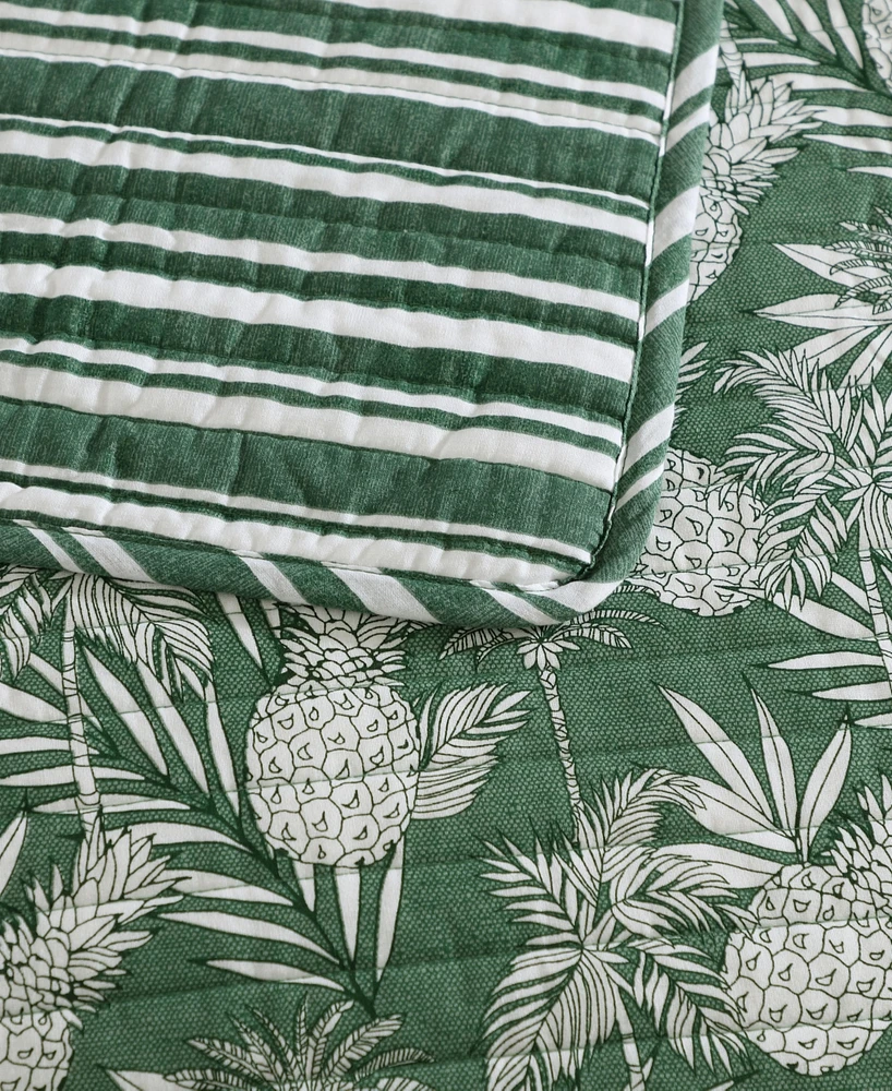 Tommy Bahama Home Pineapple Venture Reversible -Pc. Quilt Set
