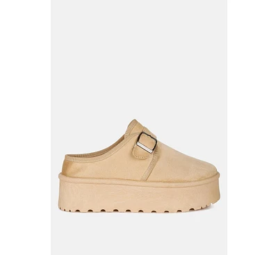 Ryeson Buckle Strap Platform Classic Slip-On