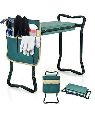 Garden Kneeler and Seat, Foldable Garden Stool Heavy Duty Gardening Bench