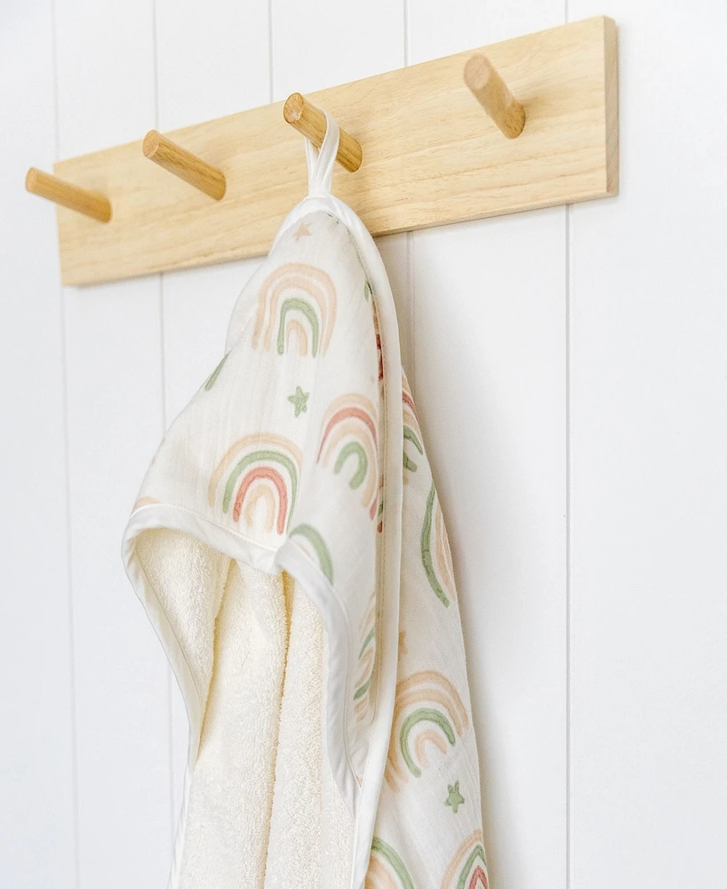 Crane Baby Infants Parker Hooded Rainbow Towel