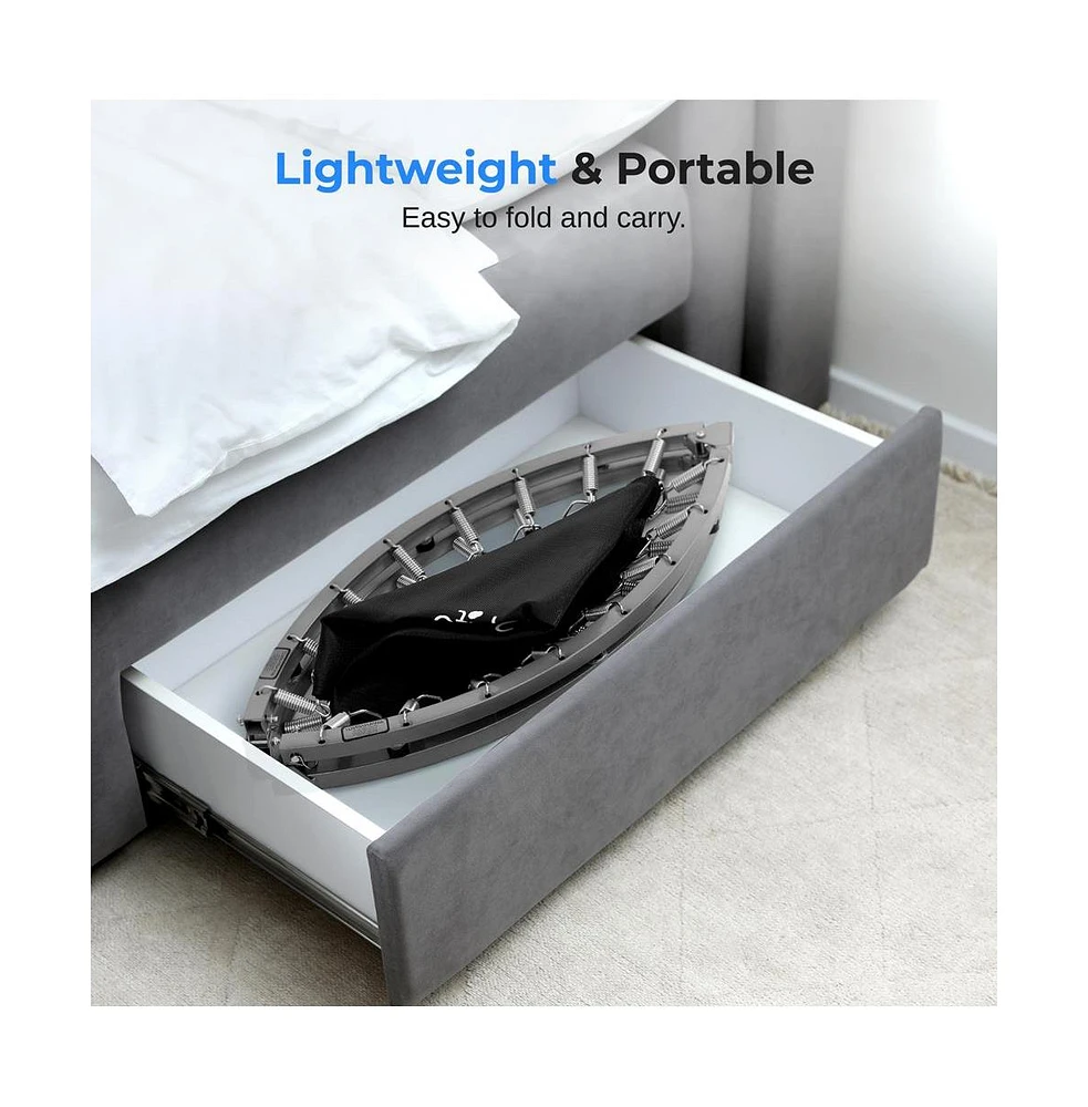 SereneLife Sports Jumping Fitness Trampoline With Adjustable Handrail