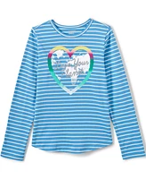 Lands' End Girls Long Sleeve Graphic Tee