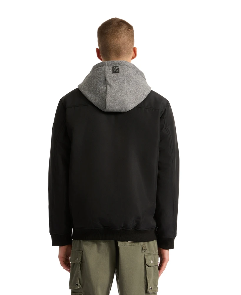 Ecko Unltd Men's Don't Give Up Sherpa Varsity Jacket