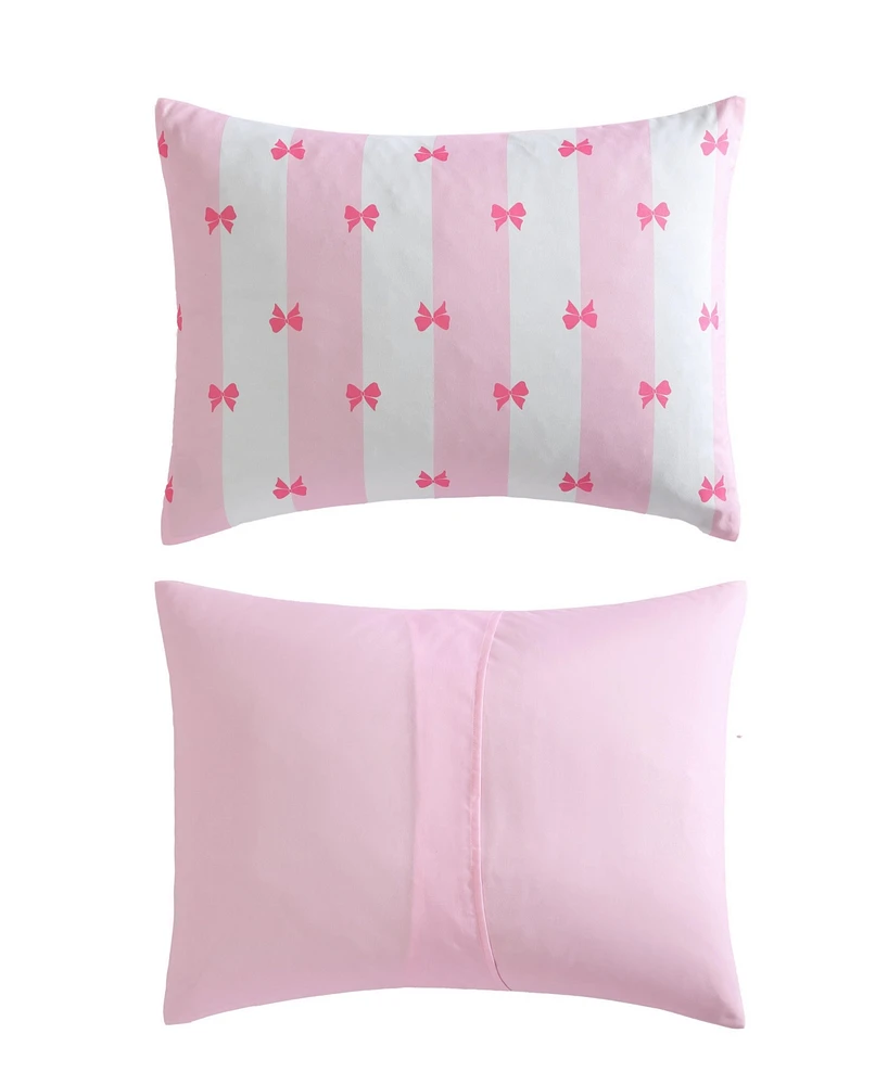 Betsey Johnson Bow Stripe Reversible 8-Pc. Comforter Set
