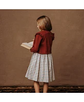 Hope & Henry Toddler Girls Sleeveless Stretch Poplin Sash Dress