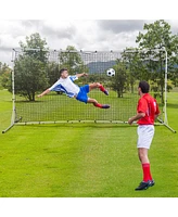 Soccer Rebounder Net 12 x 6 Ft Portable Football Training Equipment with Net