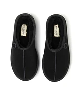 Fireside by Dearfoams Women's Queenstown Genuine Shearling Platform Clog Slipper