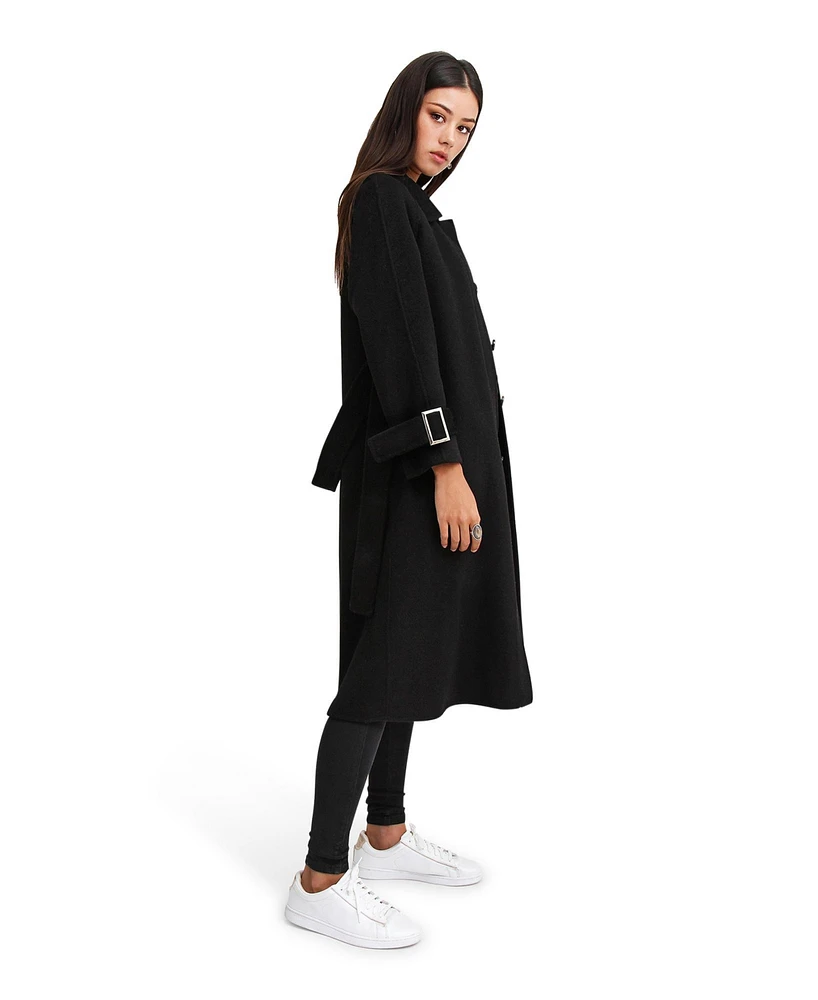 Belle & Bloom Women's Shore To Belted Wool Coat