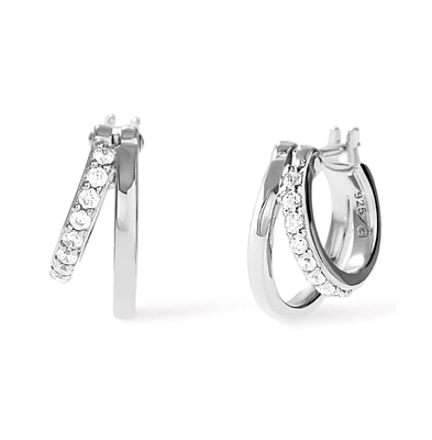 Ana Luisa - Double Hoop Earrings - Toda Mini Silver