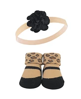 Hudson Baby Girls 10Pc Headband and Socks Set