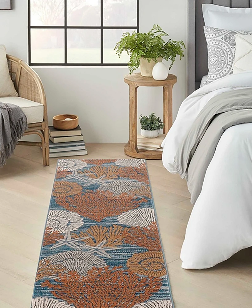 Nourison Home Seaside SDS04 2'3"x7'6" Runner Area Rug