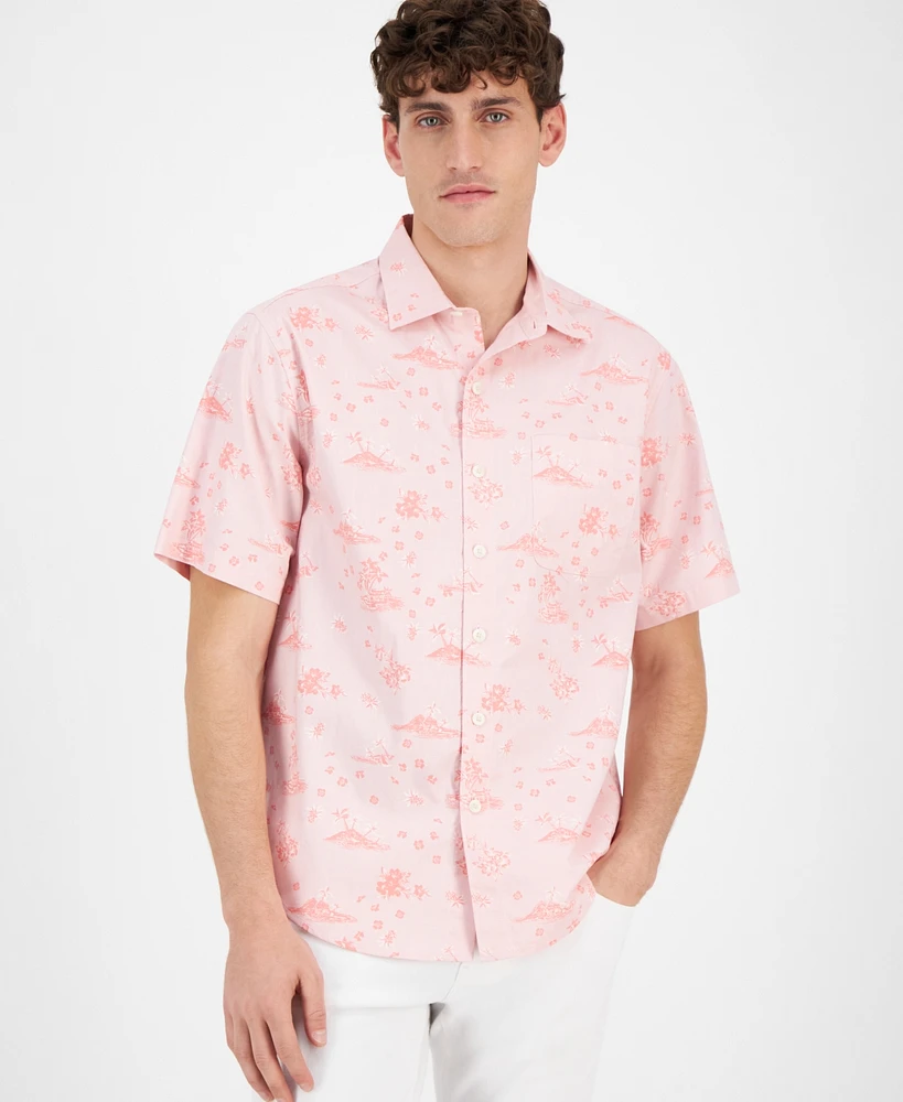 Tommy Bahama Men's Island Bound Chambray Short-Sleeve Shirt