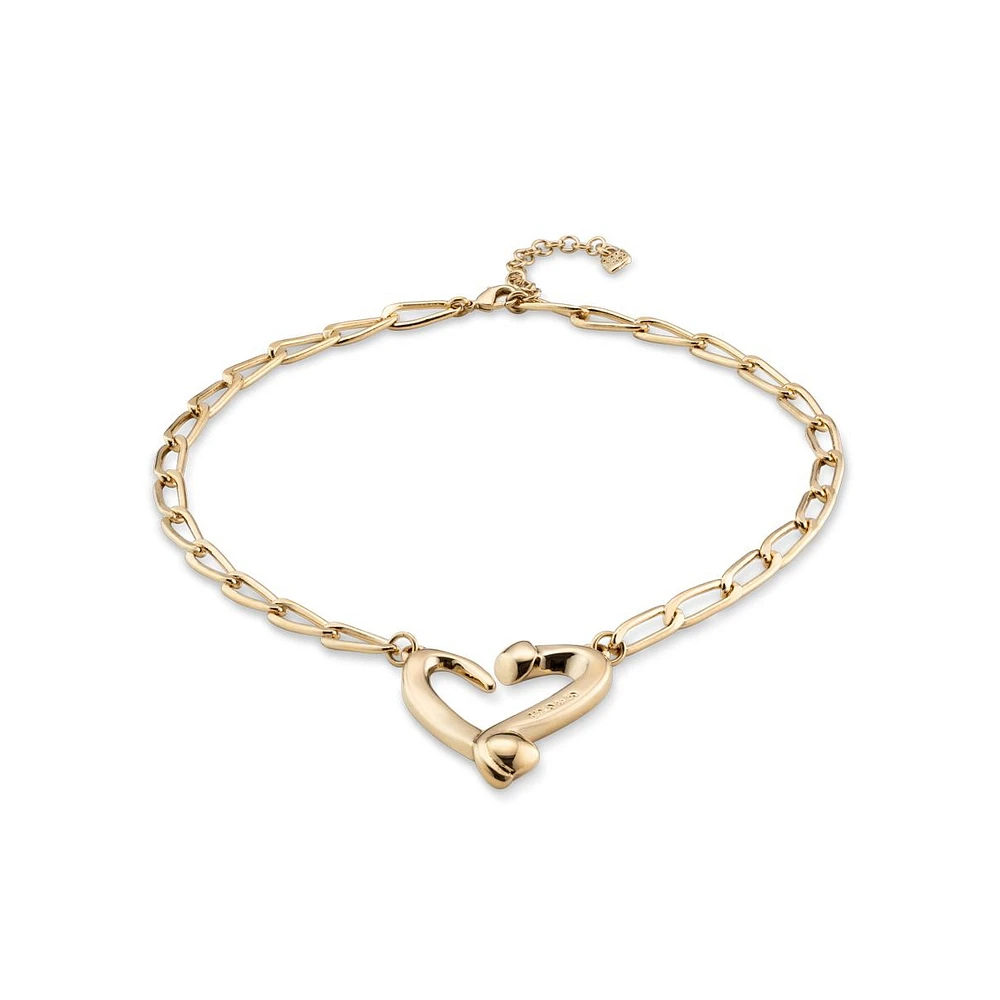 UNOde50 Metal Alloy Medium Heart Necklace