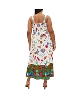 City Chic Plus Size Annabel Print Maxi Dress
