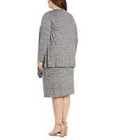 R & M Richards Plus 2-Pc. Necklace Jacket Dress