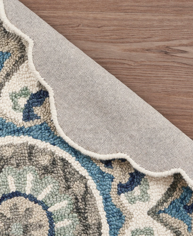 Lr Home Radiance Rdc-094 4' x 4' Round Area Rug