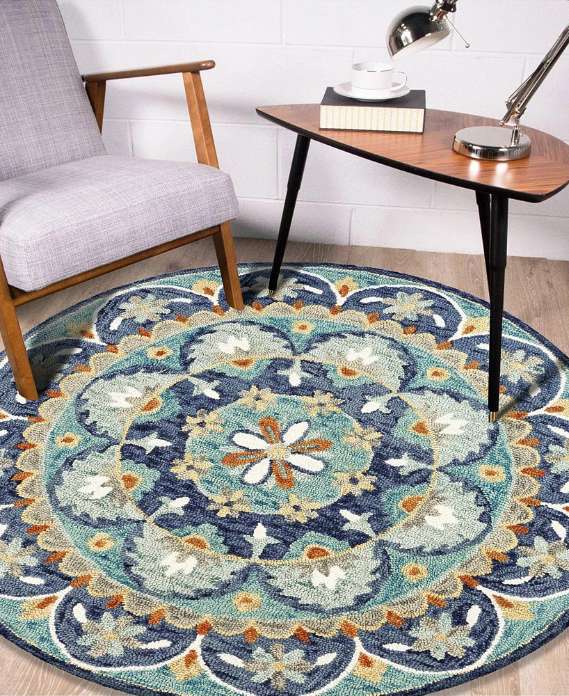 Lr Home Radiance Rdc-099 4' x 4' Round Area Rug