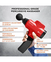 LifePro Deep Tissue Massage Gun with 8 Heads and 5 Speed Settings for Athletes and Muscle Relief