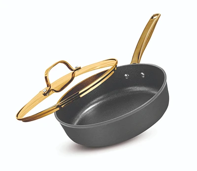 Granitestone Armor Max Gold 4 quart Hard Anodized Ultra Release Deep Saute Pan