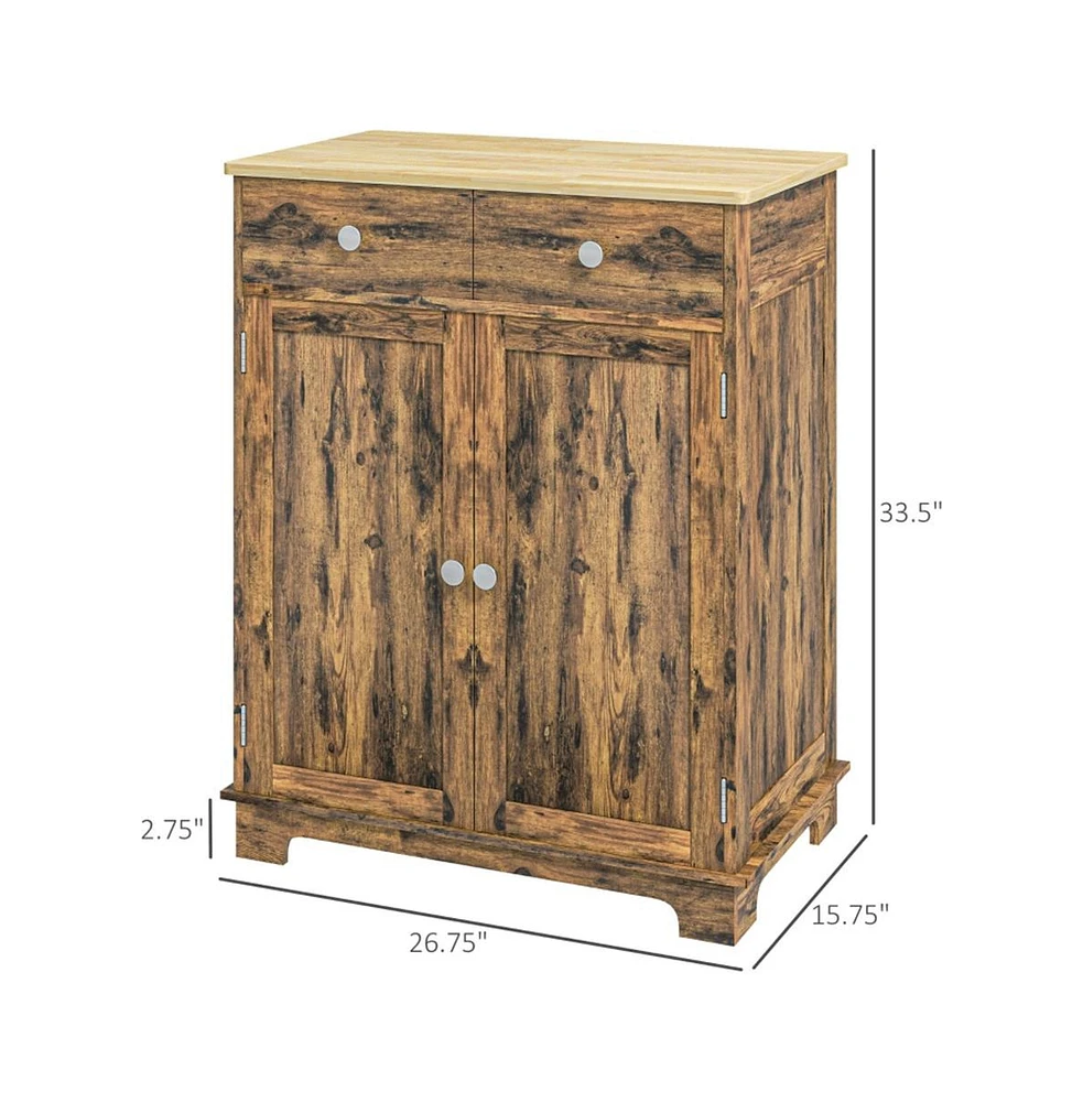 Slickblue Kitchen Storage Cabinet for Efficient Organization and Ample Space for Kitchen Essentials