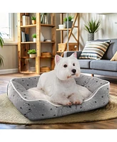 Details Microsuede Pet Bed, Dog Beds for Small Dogs and Cats