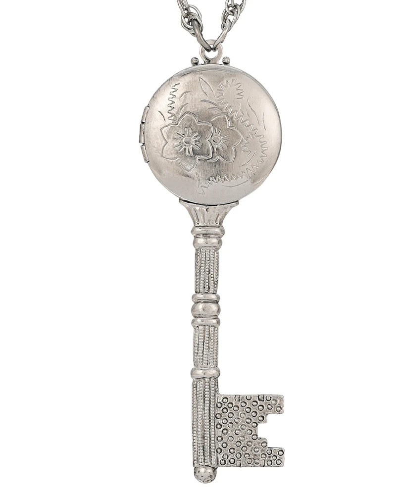 2028 Key Locket Pendant Necklace