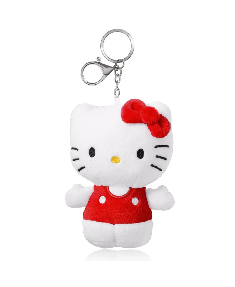 Hello Kitty Sanrio Red and Pink Plush Keychain Travel Giftable Set